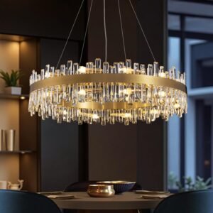 Aurum Luxury Gold Crystal Chandelier