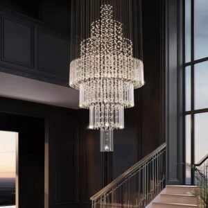 Lustra Luxury Crystal Raindrop Chandelier